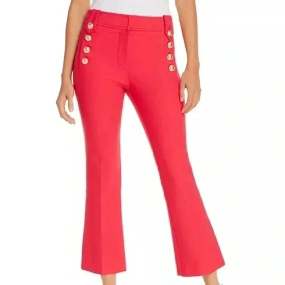 10 Crosby Derek Lam Pants - Derek Lam 10 Crosby pink cropped flare pants size 2